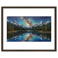 Midnight Mountain Reflection