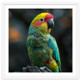 Vibrant Amazon Parrot Perched On A Branch thumbnail