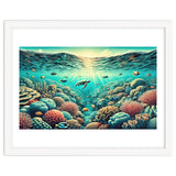 Vintage Australia, Great Barrier Reef Poster thumbnail