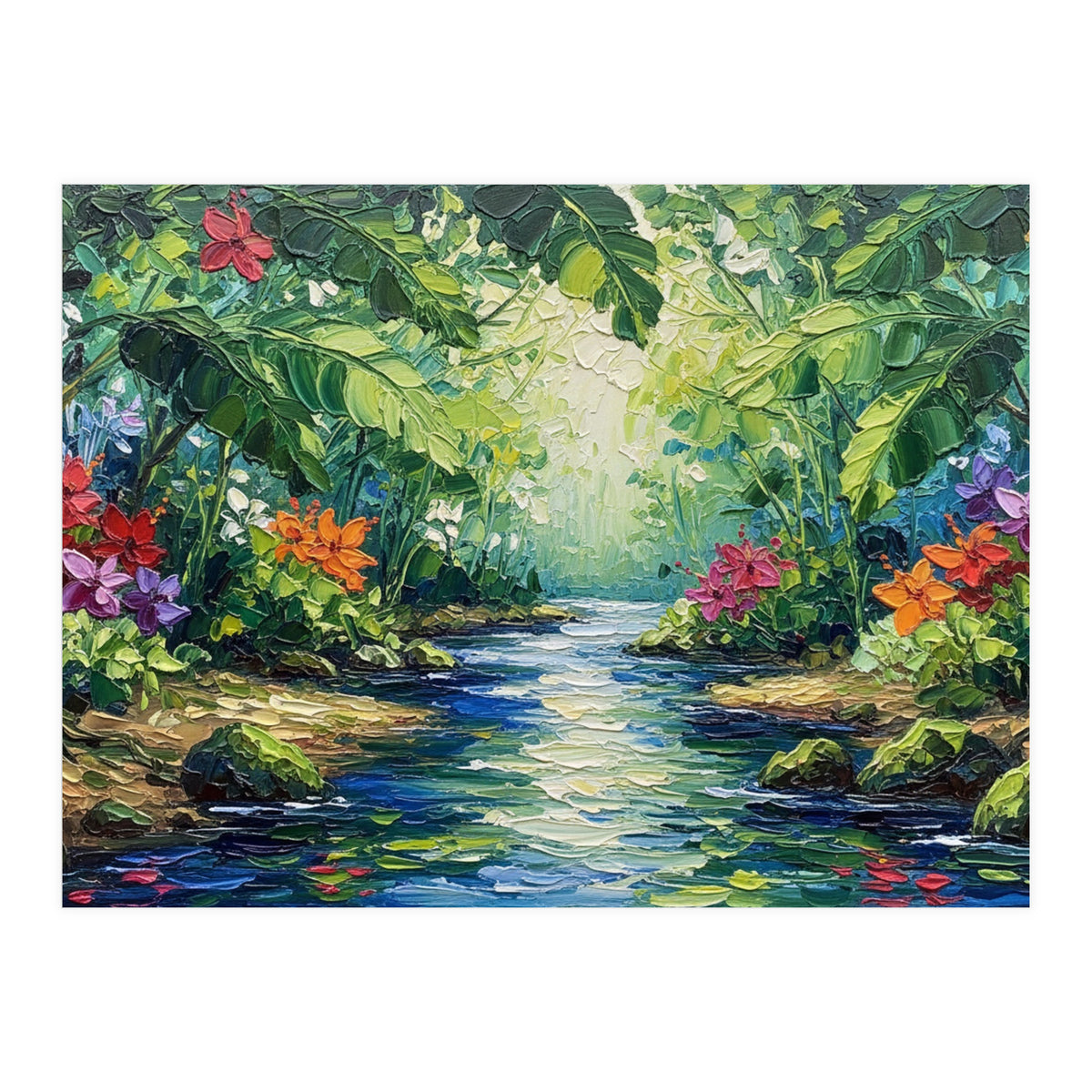 Tropical Jungle Oasis (Print Only)