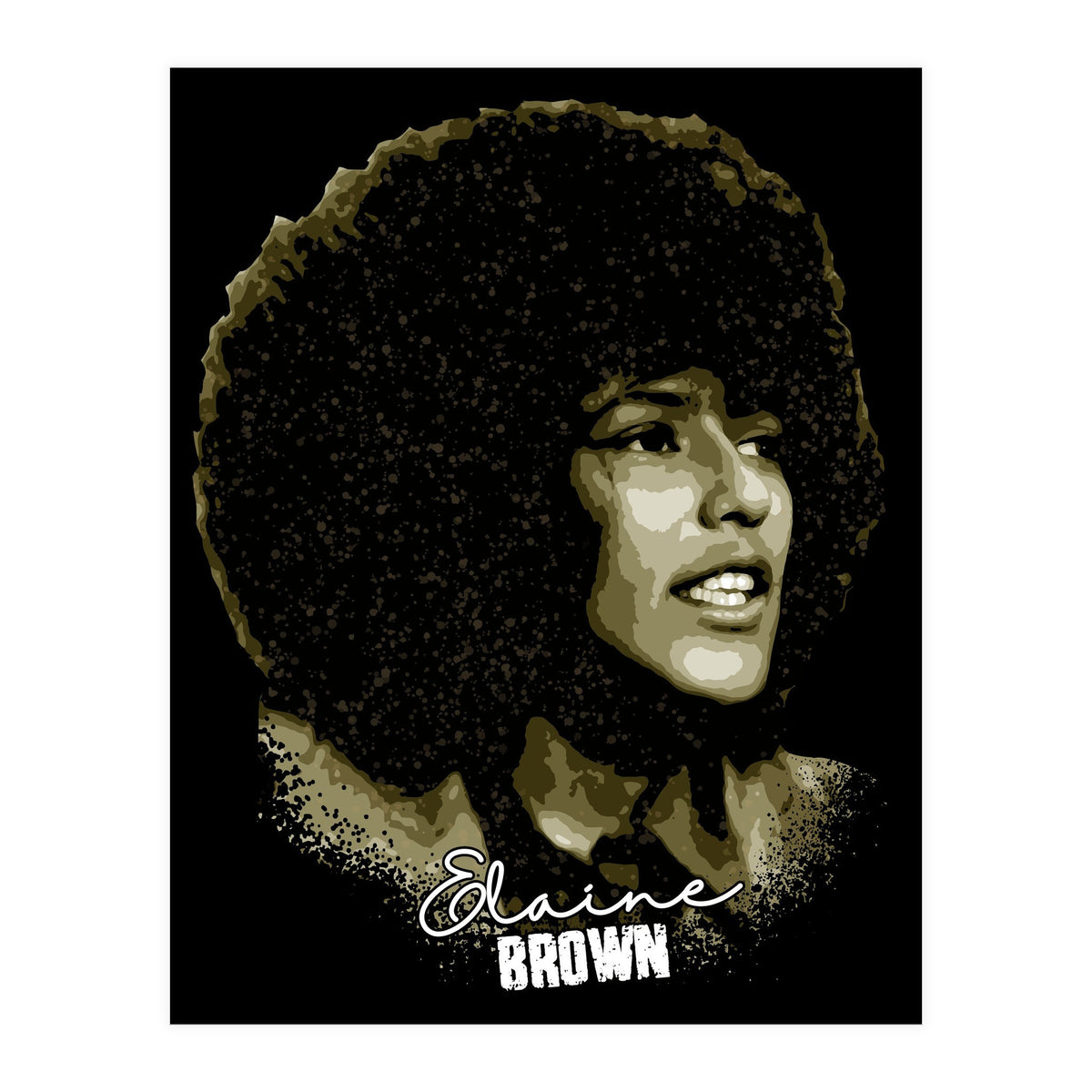 Vintage Elaine Brown American Prison Activist (Print Only)