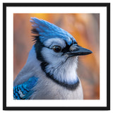 Blue Jay Bird Close Up Detailed Portrait thumbnail