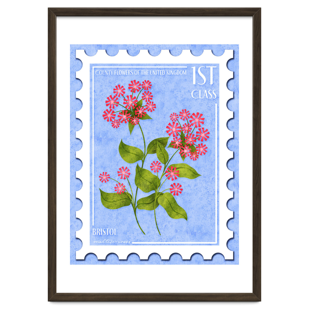 Bristol Maltese Cross Postage Stamp