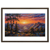 Sunset Over the Valley Peaks