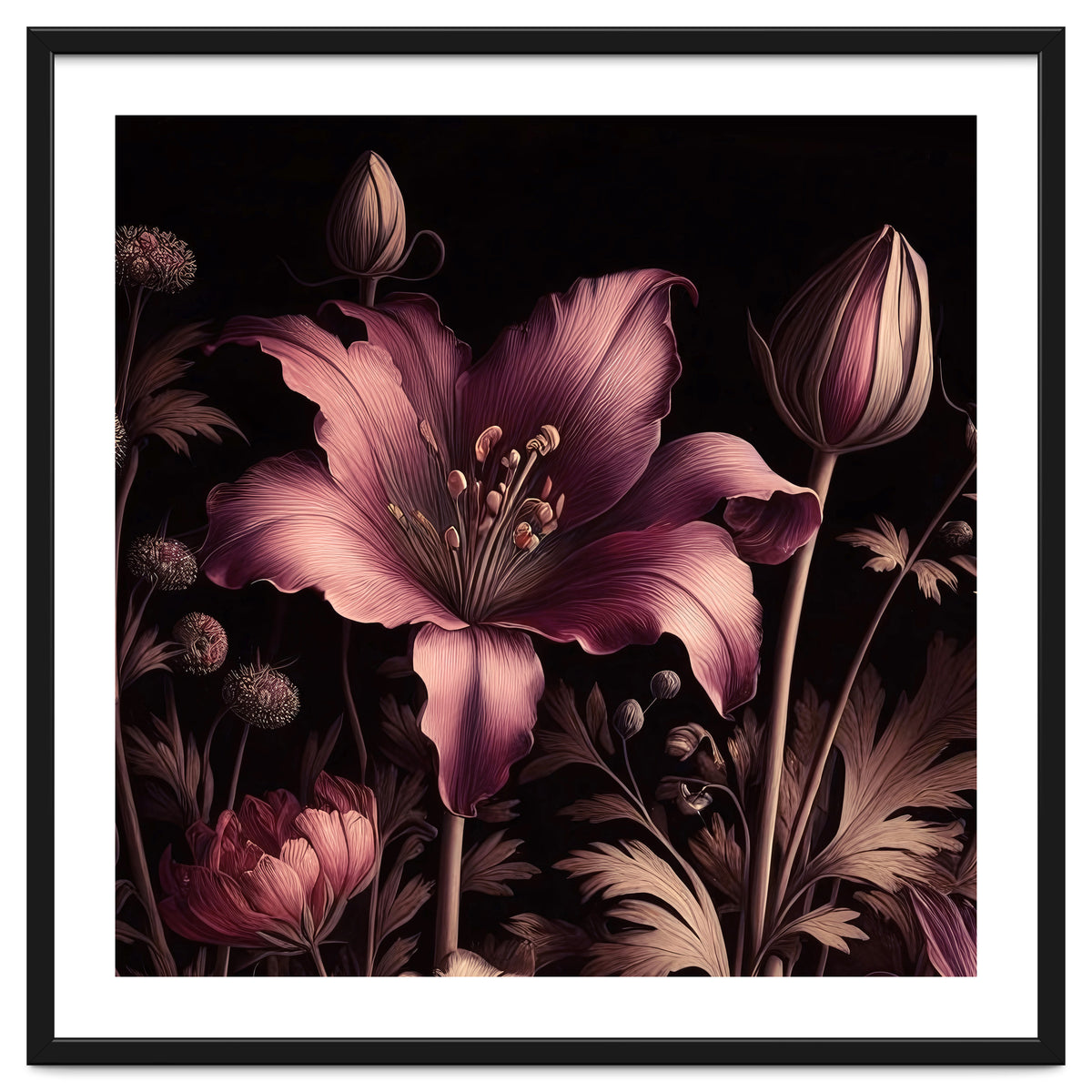 VINTAGE COLOURFUL BOTANICAL-10A-6