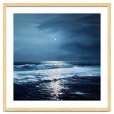 Midnight Seascape with Moonlight Reflecting thumbnail