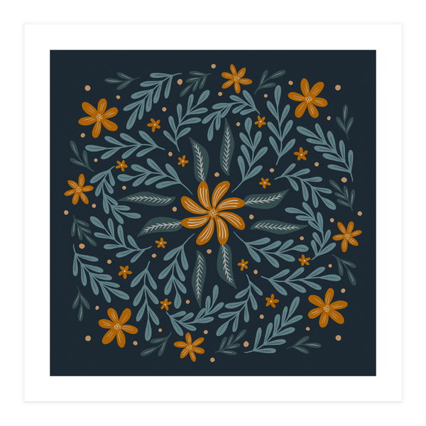 Circular Flowers 1  (Print Only)
