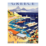 Greece, Fishing Boats on a Harbor (Print Only) thumbnail