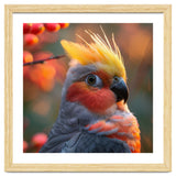 Close Up Portrait Of A Cockatiel Bird thumbnail