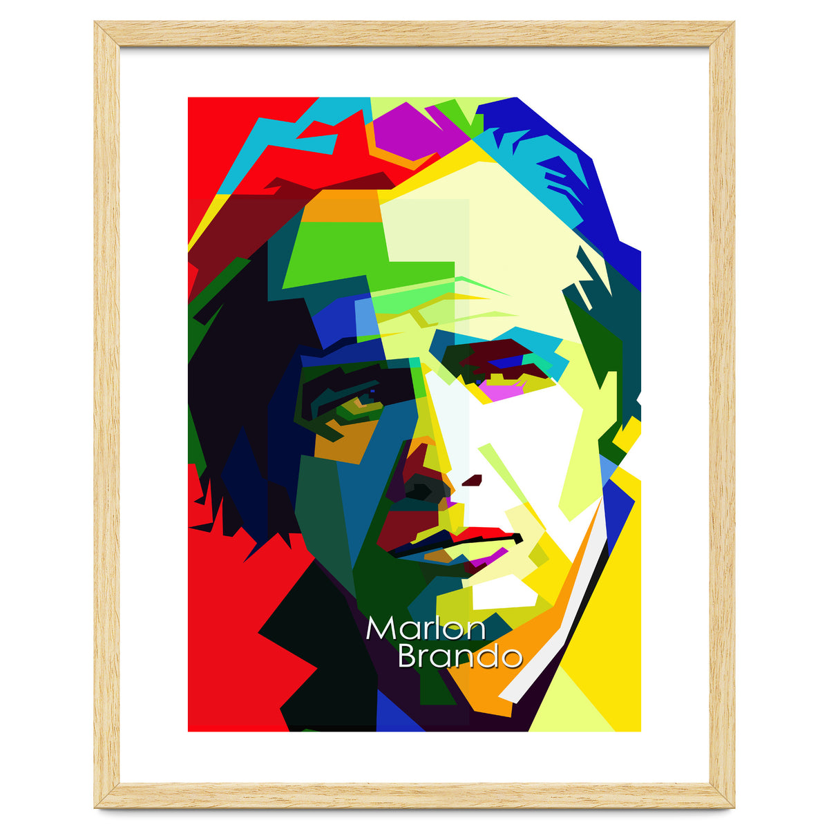 Marlon Brando Pop Art WPAP
