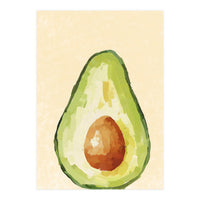 Avocado Half, Fresh Food Kitchen Art (Print Only)