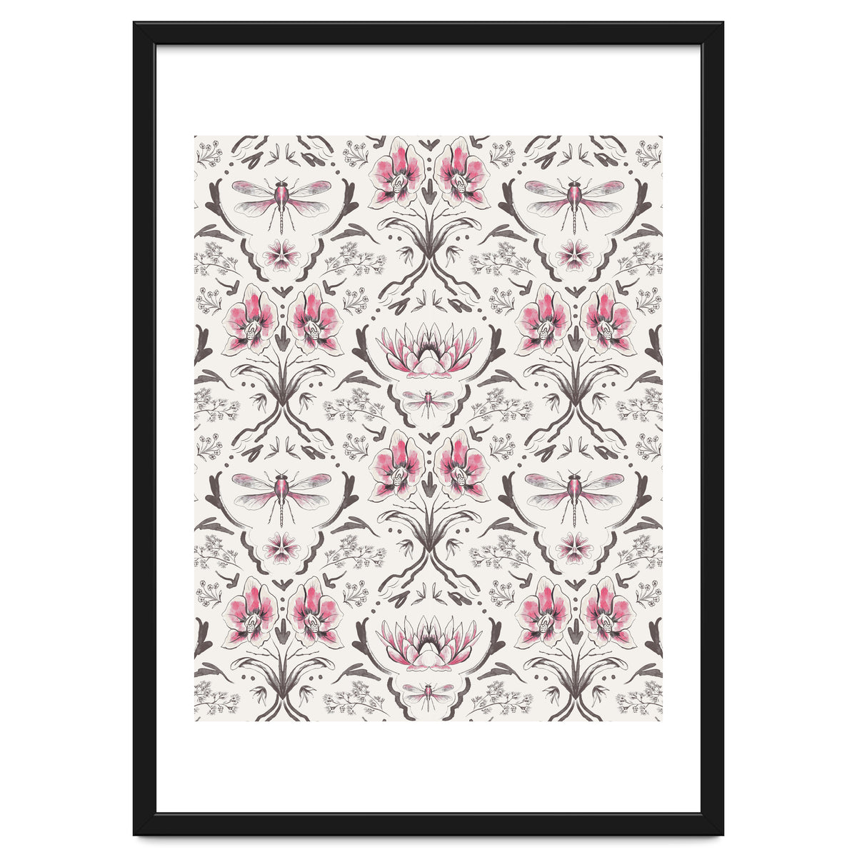 Bohemian Garden Pink Pattern