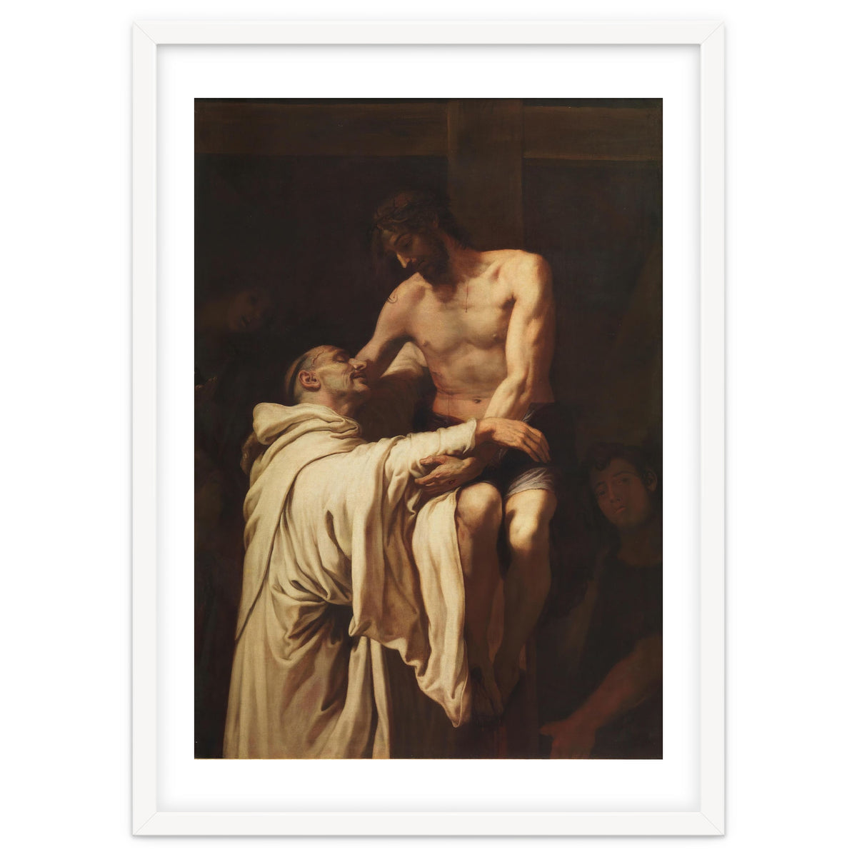 Francisco Ribalta / 'Christ Embracing Saint Bernard', ca.  1626, Spanish School, Oil on canvas.