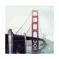 Golden Gate Watercolor Art (Print Only)