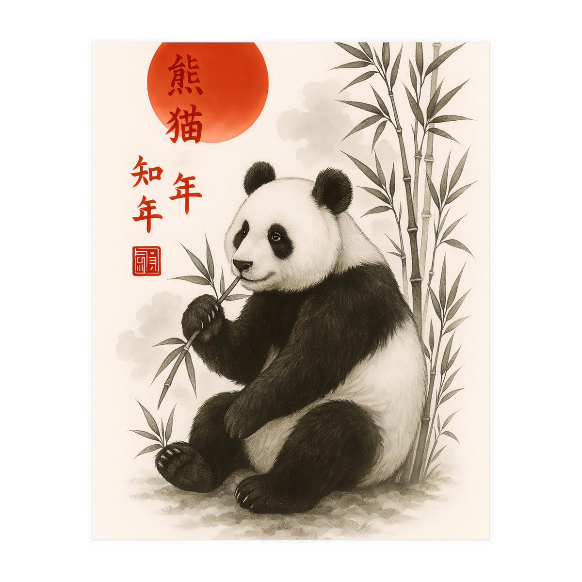 Panda Japnese (Print Only)
