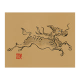 Kirin On Brown Paper (Print Only) thumbnail