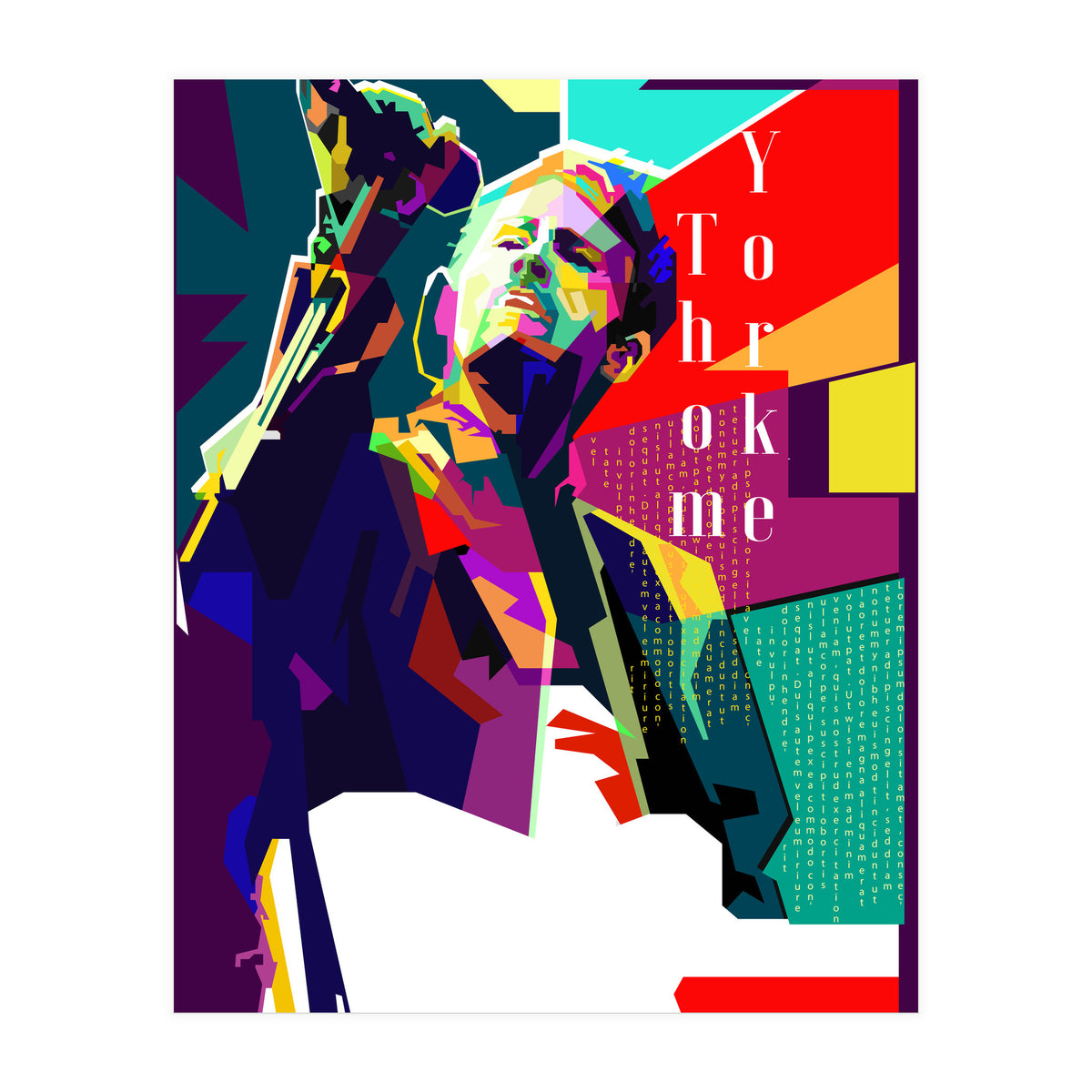 Thom Yorke Singer Musician Pop Art WPAP (Print Only)