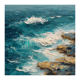 Dynamic Coastal Swell with Sculpted Turquoise Waves (Print Only) thumbnail