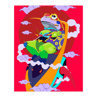 Knight Frog Pop Art Illustration (Print Only)