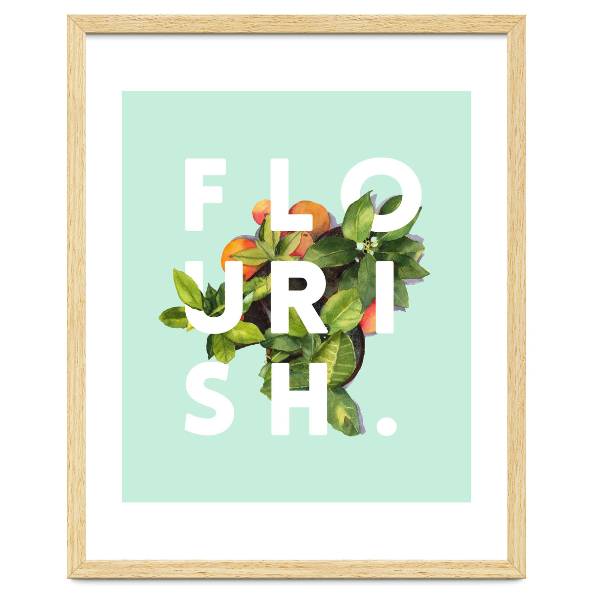 Flourish #society6 #buyart #typography #artprint