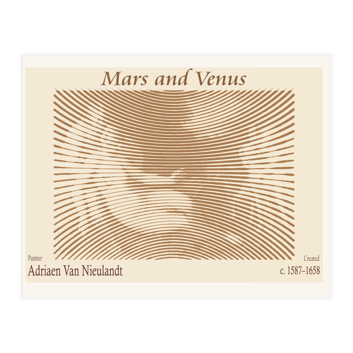 Mars And Venus – Adriaen Van Nieulandt (dutch 1587–1658) (Print Only)