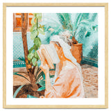 Turkish Reader | Morocco Travel Book Club | Modern Bohemian Woman Architecture | Watercolor Painting thumbnail