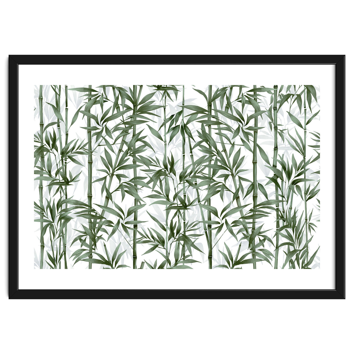 Bamboo Moody Green White