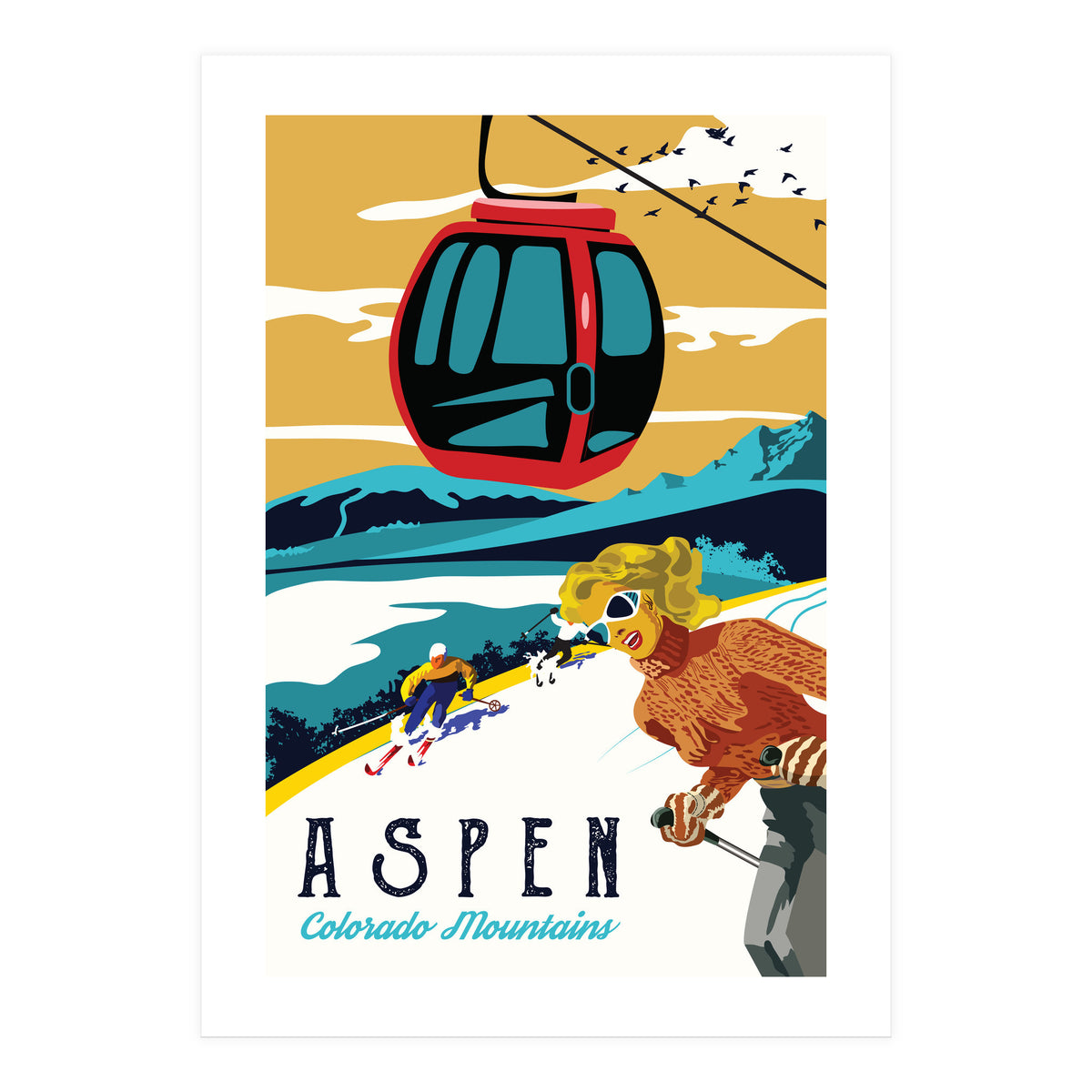 Aspen, Colorado Mountains (Print Only)