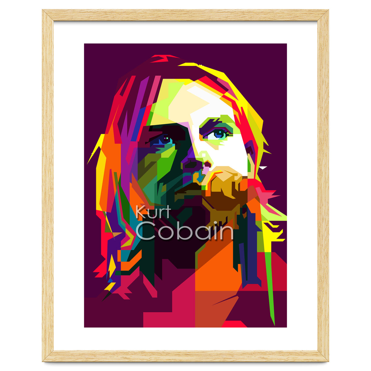 Kurt Cobain Grunge Music Pop Art WPAP