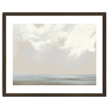Abstract muted sea and clouds oil painting thumbnail