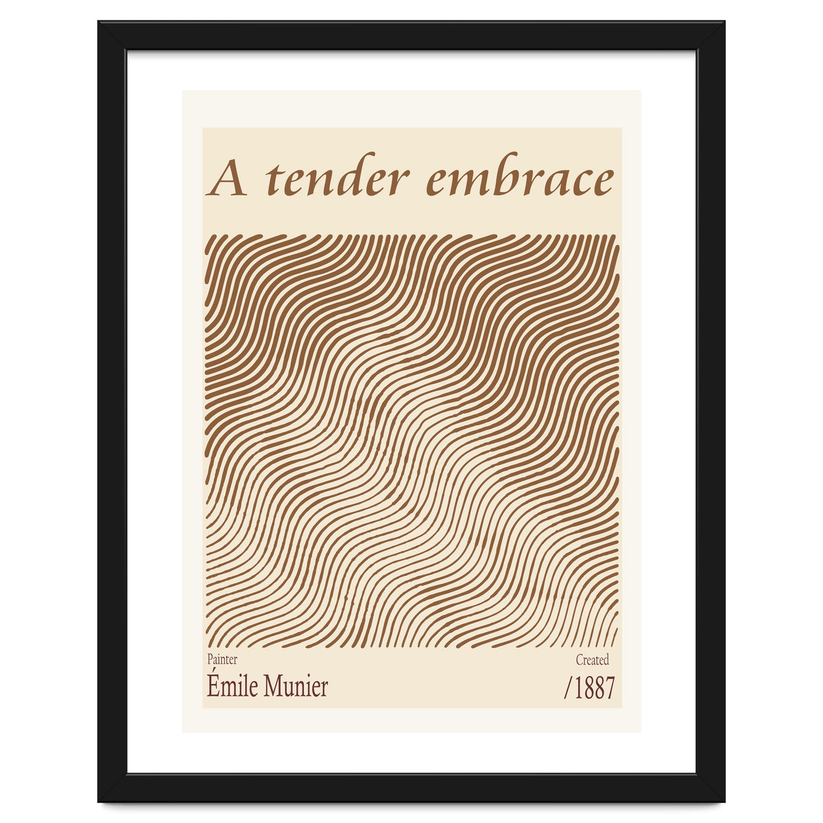 A Tender Embrace – Émile Munier (1887)