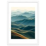 Minimalist Misty Mountain Landscape Wall Art thumbnail