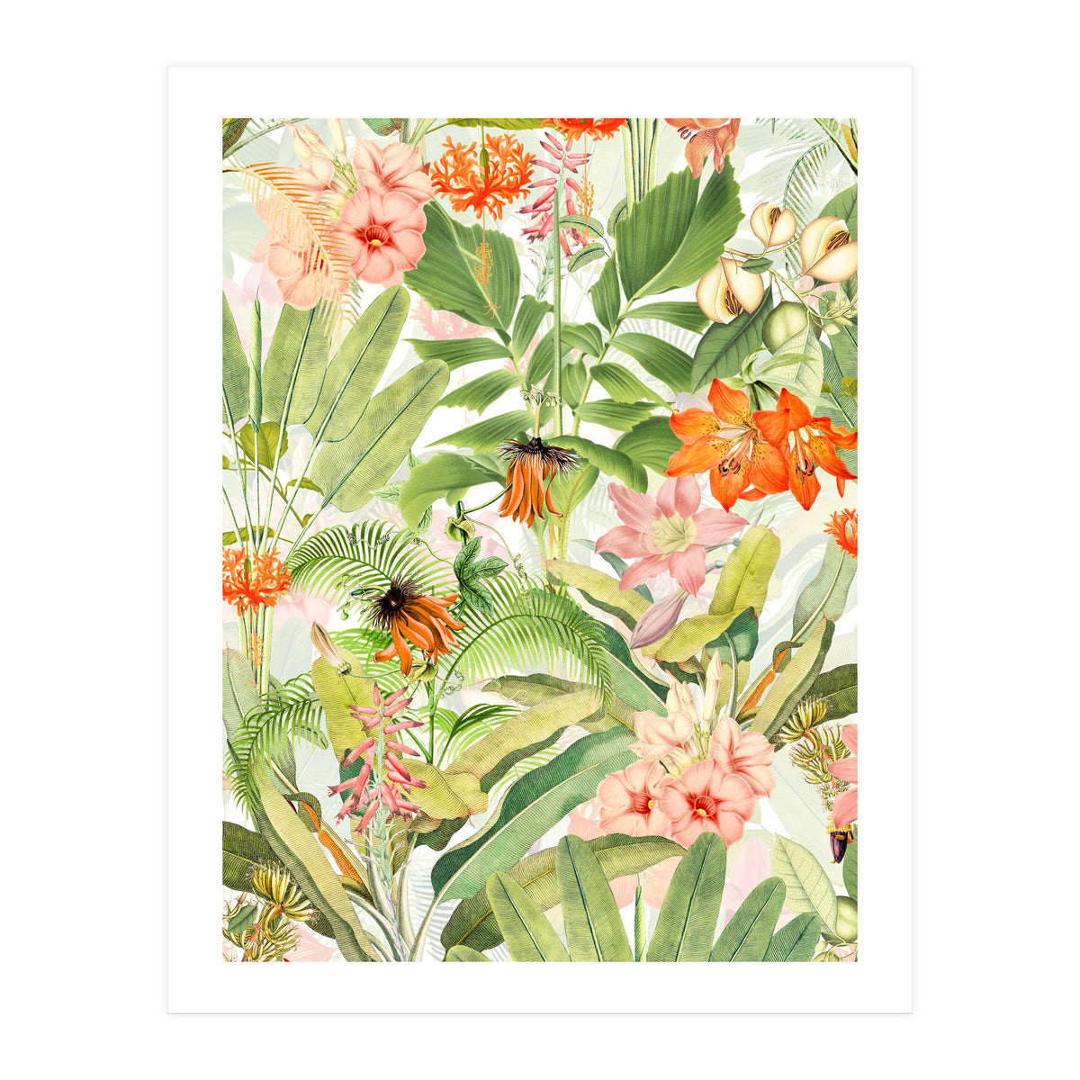 Luxurious Botanical Flower Jungle (Print Only)