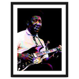 Muddy Waters American Blues Singer Legend Colorful Art thumbnail