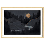 Abstract Landscape Midnight Moon thumbnail