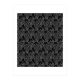 Black Floral Pattern (Print Only) thumbnail
