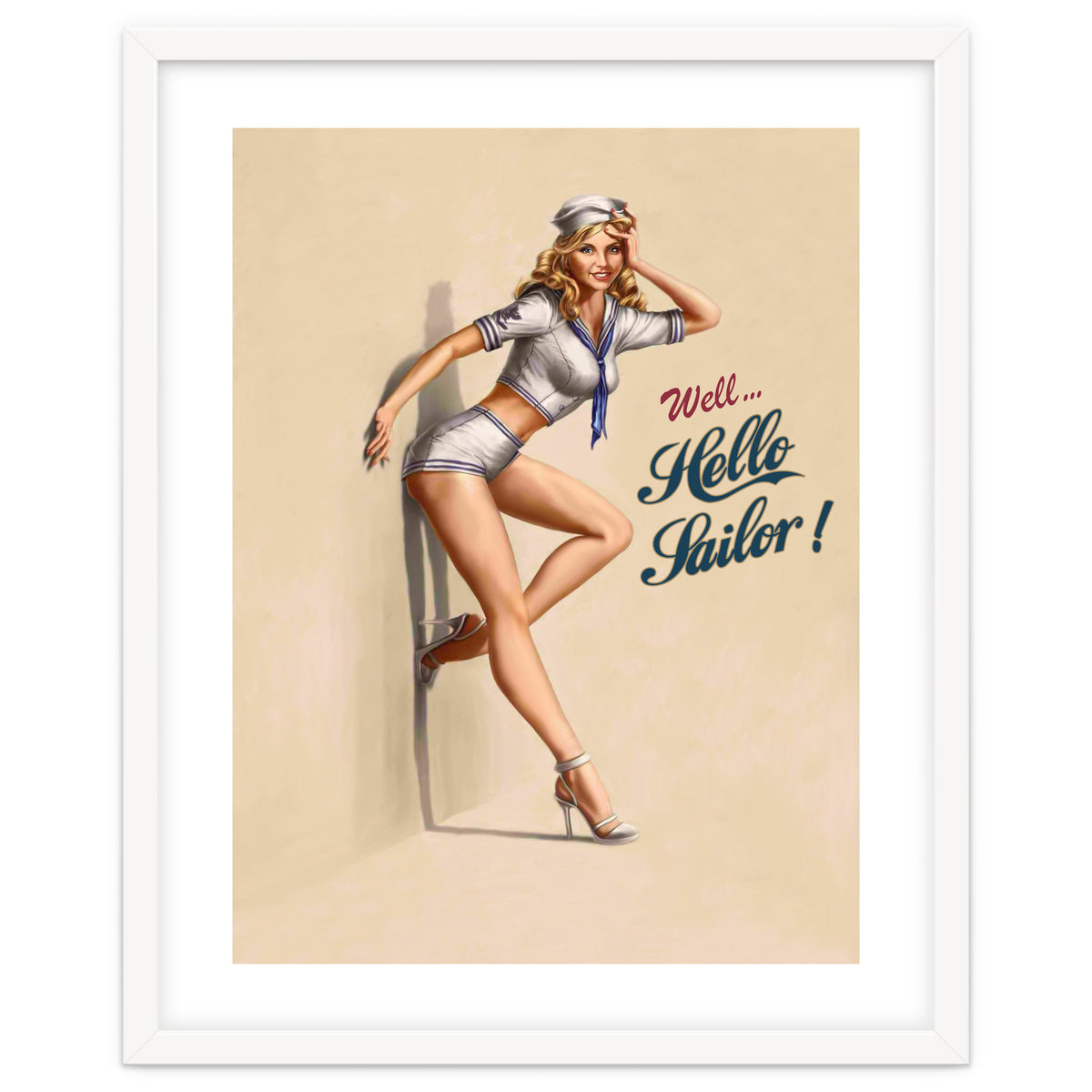 Hallo Sailor Pinup Girl