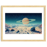 Alien Horizon: Saturn-Inspired Planetary Landscape thumbnail