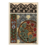 Cyclamen persicum motif in patterns for lace, wallpaper and fabric. (Print Only) thumbnail