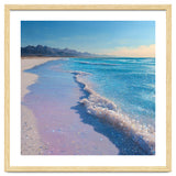 Sparkling Pastel Shoreline with Glittering Turquoise Waves thumbnail