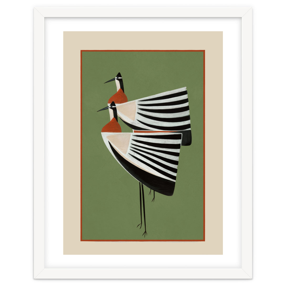Striped Bird Pair