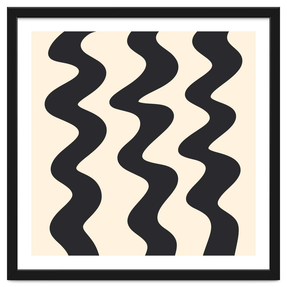 Squiggly Lines - monochrome