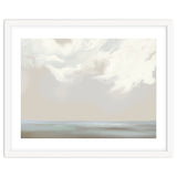 Abstract muted sea and clouds oil painting thumbnail
