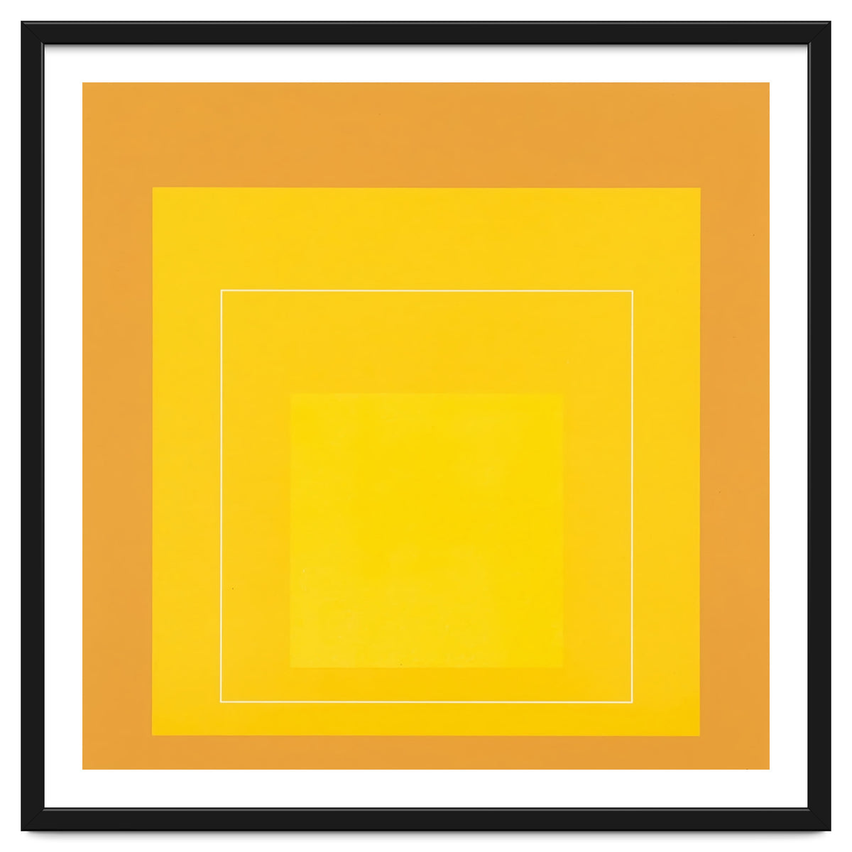 JOSEF ALBERS - HOMAGE TO THE SQUARE ORANGE YELLOW