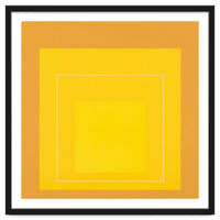 JOSEF ALBERS - HOMAGE TO THE SQUARE ORANGE YELLOW