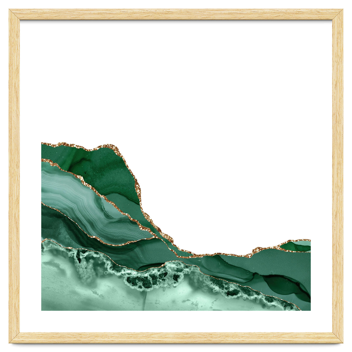 Emerald & Gold Agate Texture 07
