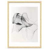 Abstract Black And White Flowing Lines Art thumbnail