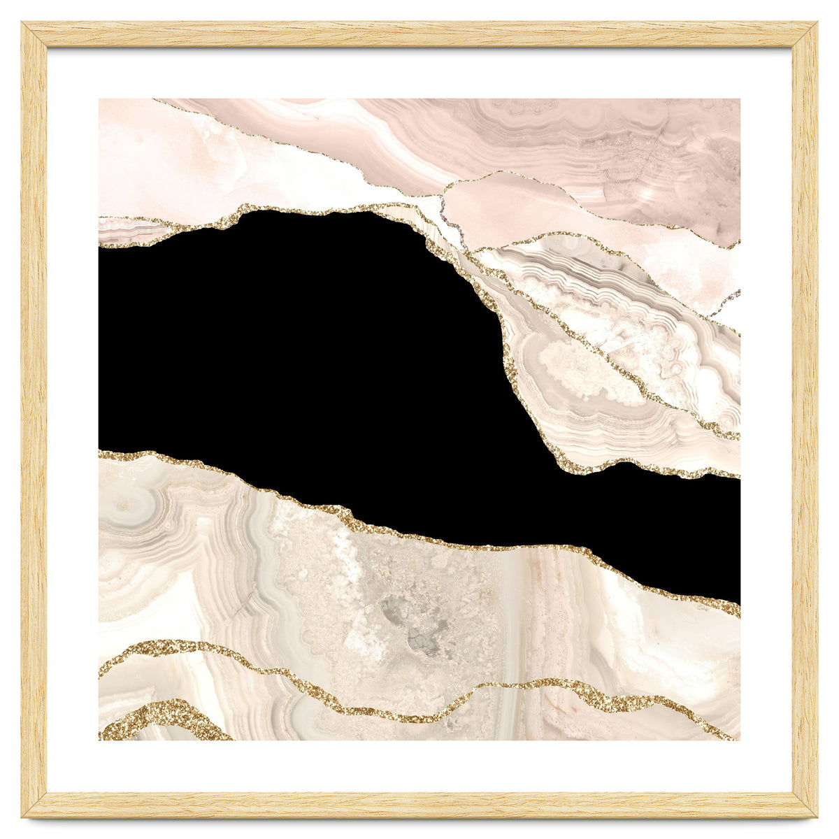 Ivory & Gold Agate Texture 01