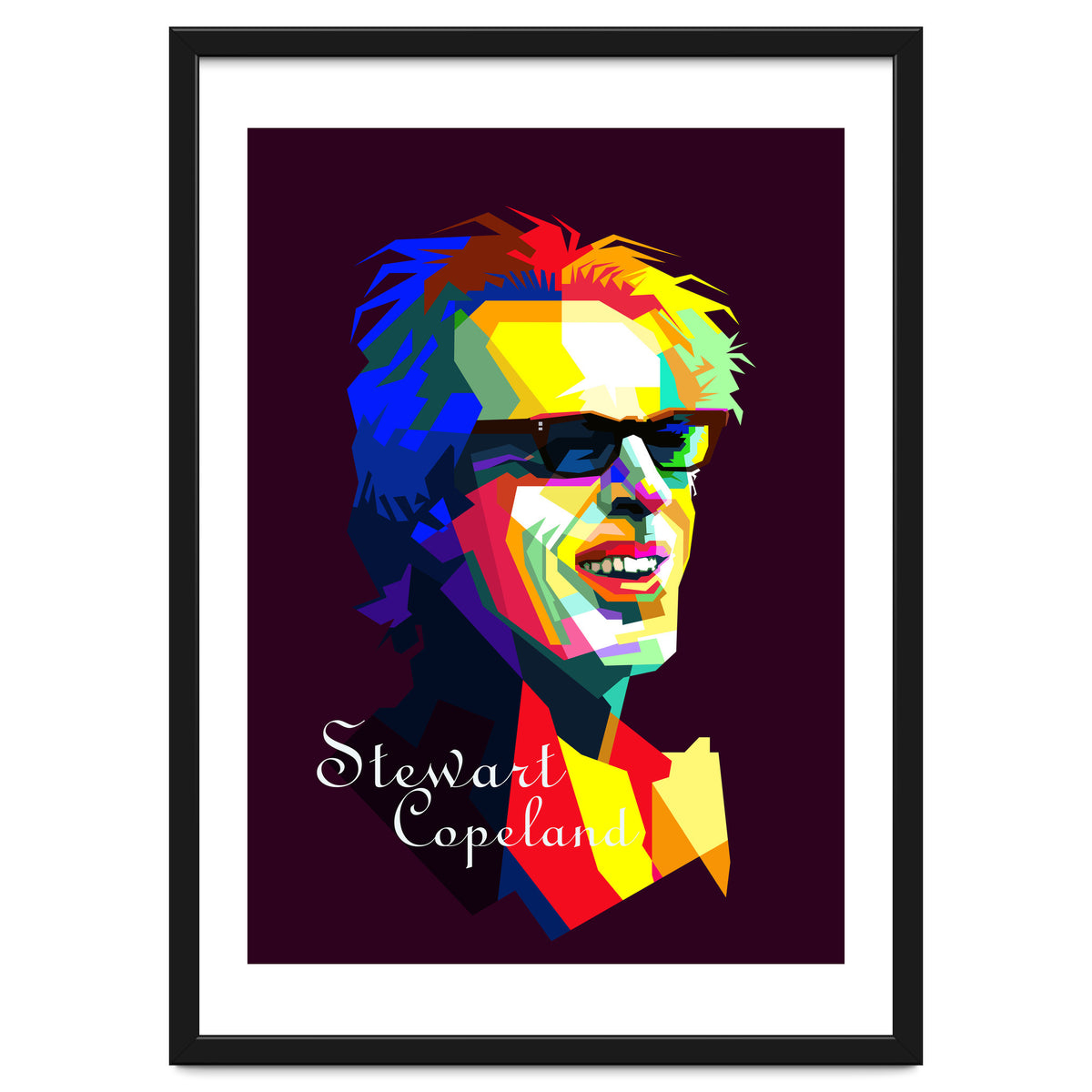 Stewart Copeland The Police Pop Art WPAP