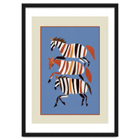 Striped Running Horses